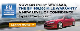 Saab 5 year 100,000 mile warranty